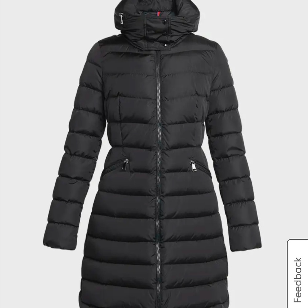 MONCLER
Flammette hooded quilted shell coat